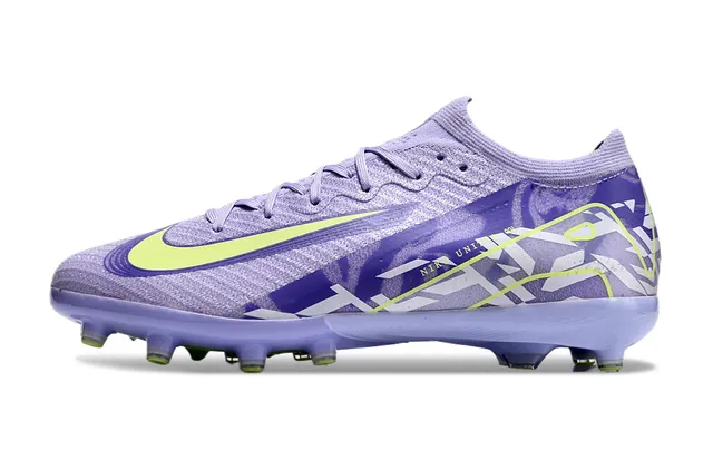 Nike Phantom GT Purple Green Knit Upper Graphic-Print Overlay Firm-Ground Soccer Shoes 8