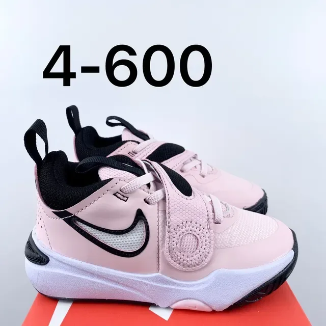Nike Pink and Black Dual-Strap Lifestyle Sneakers 3
