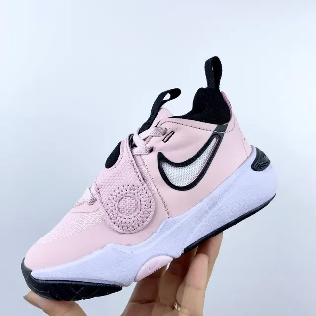Nike Pink and Black Dual-Strap Lifestyle Sneakers 15