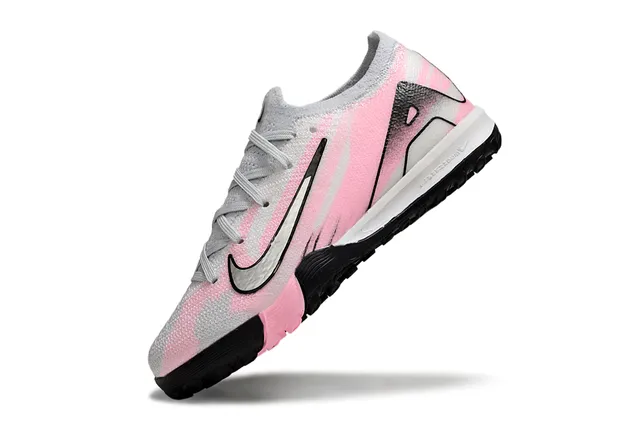 Nike Pink Black Knit Upper Gradient Turf Soccer Shoes 3