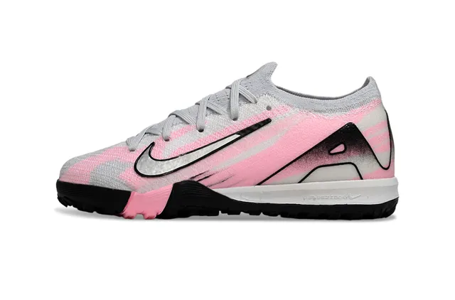Nike Pink Black Knit Upper Gradient Turf Soccer Shoes 4
