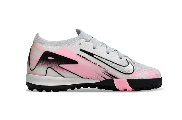 Nike Pink Black Knit Upper Gradient Turf Soccer Shoes 5