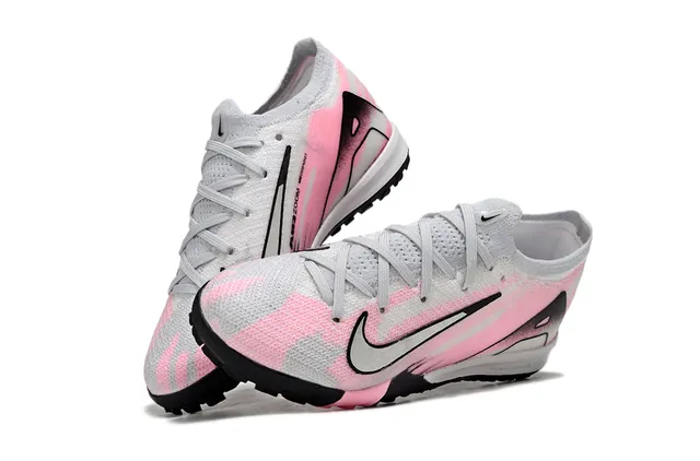 Nike Pink Black Knit Upper Gradient Turf Soccer Shoes 7