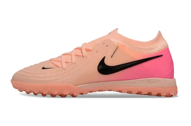 Nike Chuteiras com upper de malha rosa e laranja gradiente para turf 7