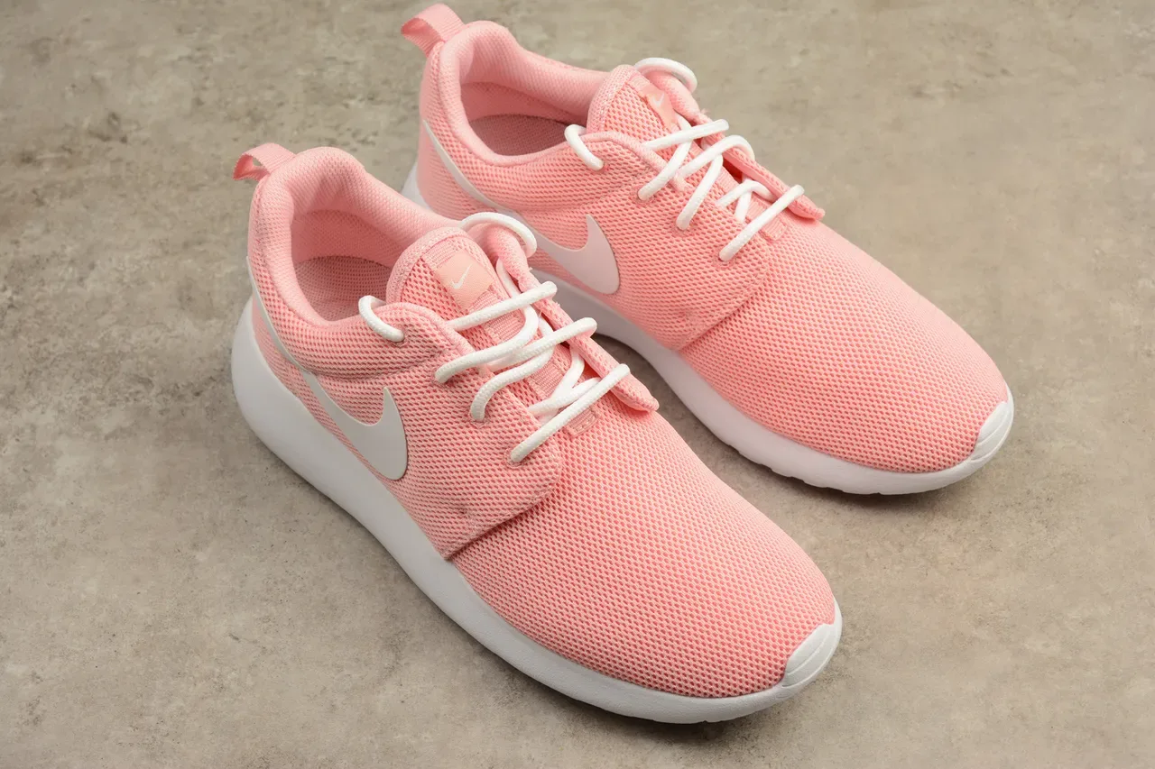 Nike Pink White Engineered Mesh Upper One-Piece Foam Midsole Lifestyle Sneakers 14