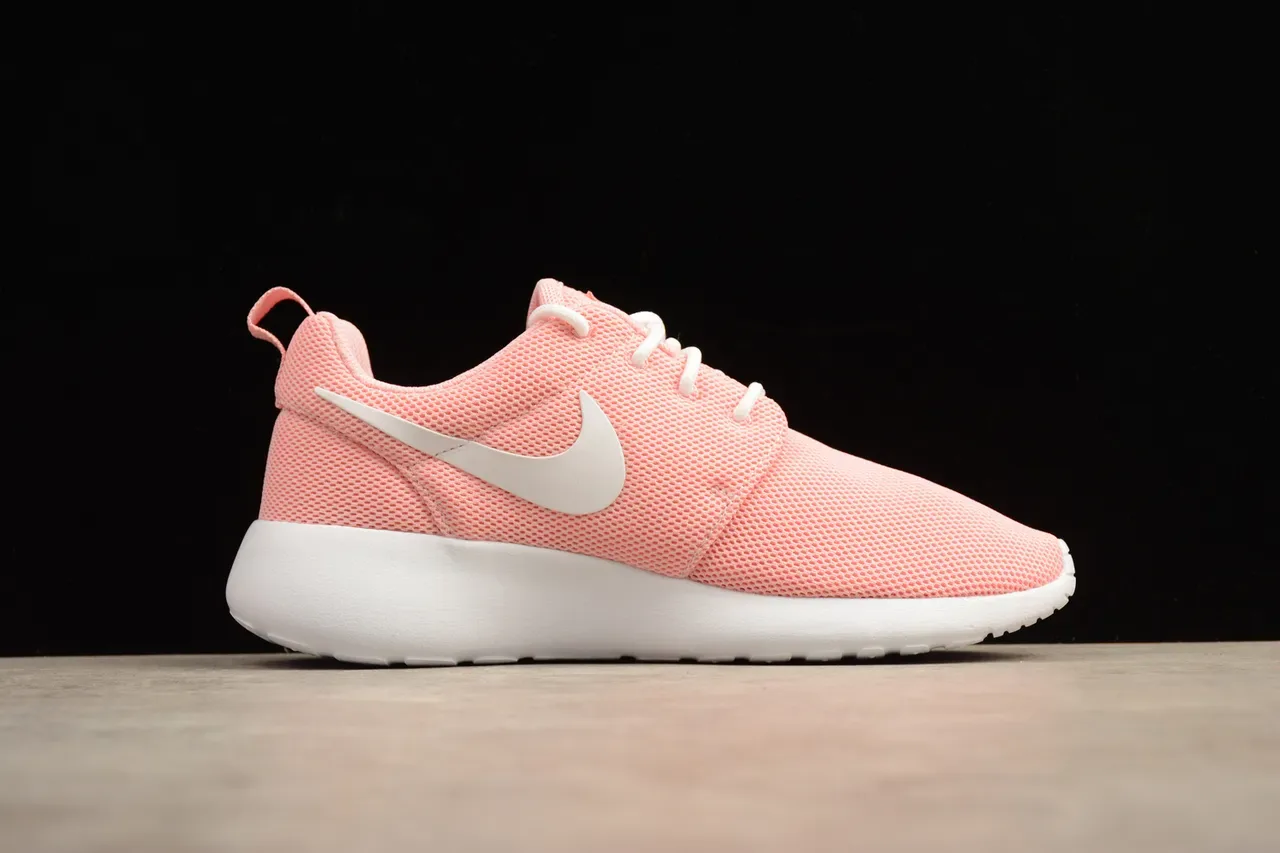 Nike Pink White Engineered Mesh Upper One-Piece Foam Midsole Lifestyle Sneakers 19
