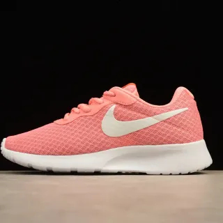 Nike Pink White Knit Mesh Upper Minimalist Silhouette Lifestyle Sneakers