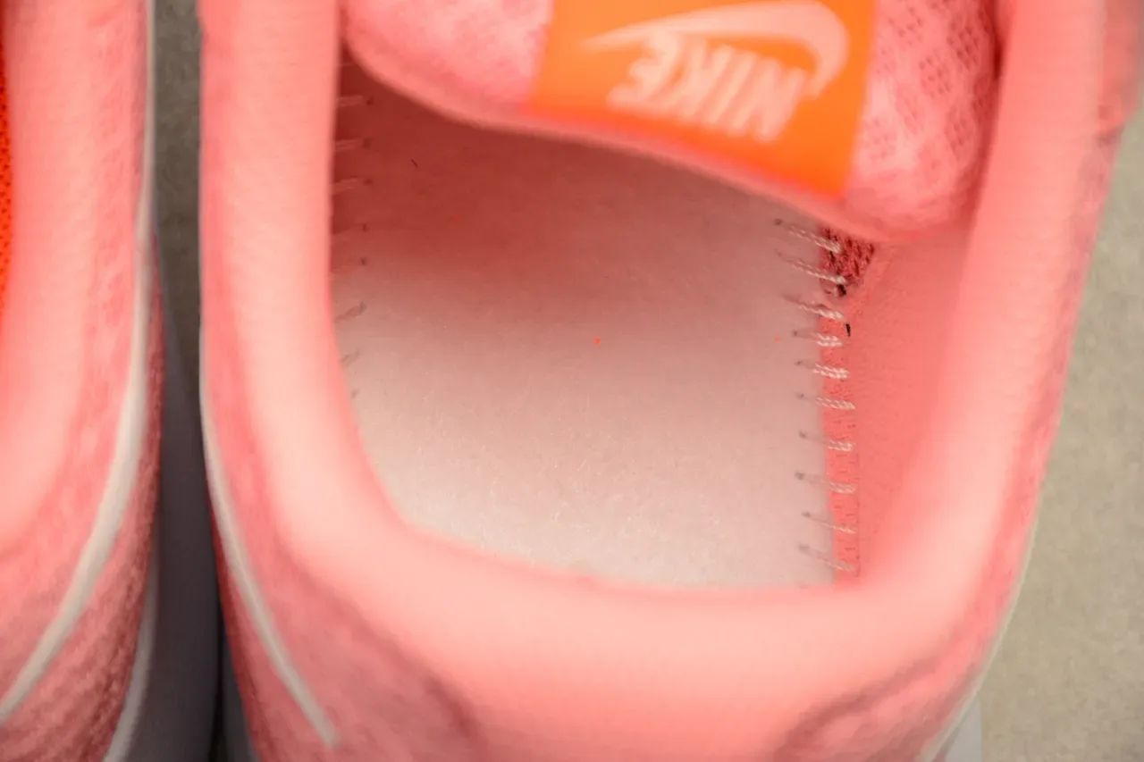 Nike Pink White Knit Mesh Upper Minimalist Silhouette Lifestyle Sneakers 4