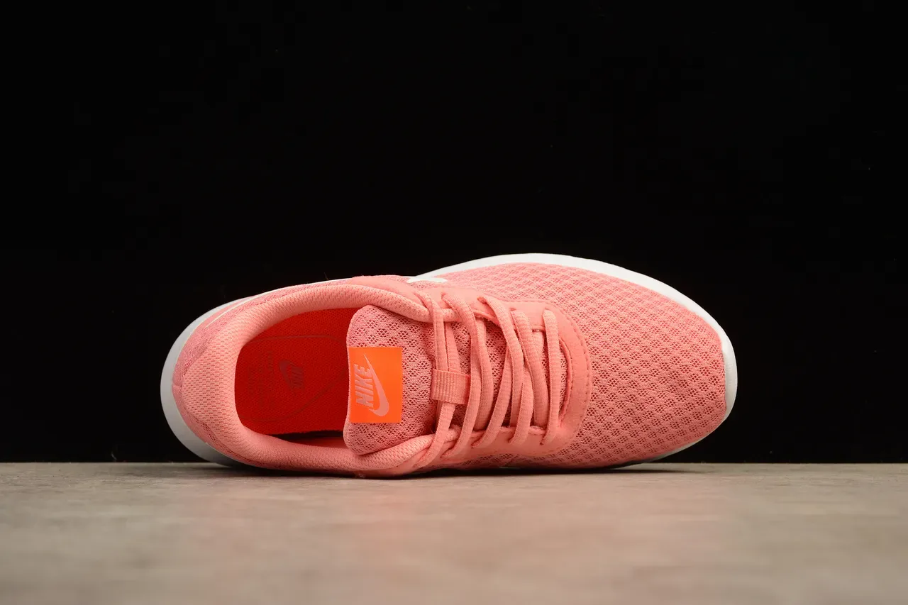 Nike Pink White Knit Mesh Upper Minimalist Silhouette Lifestyle Sneakers 13