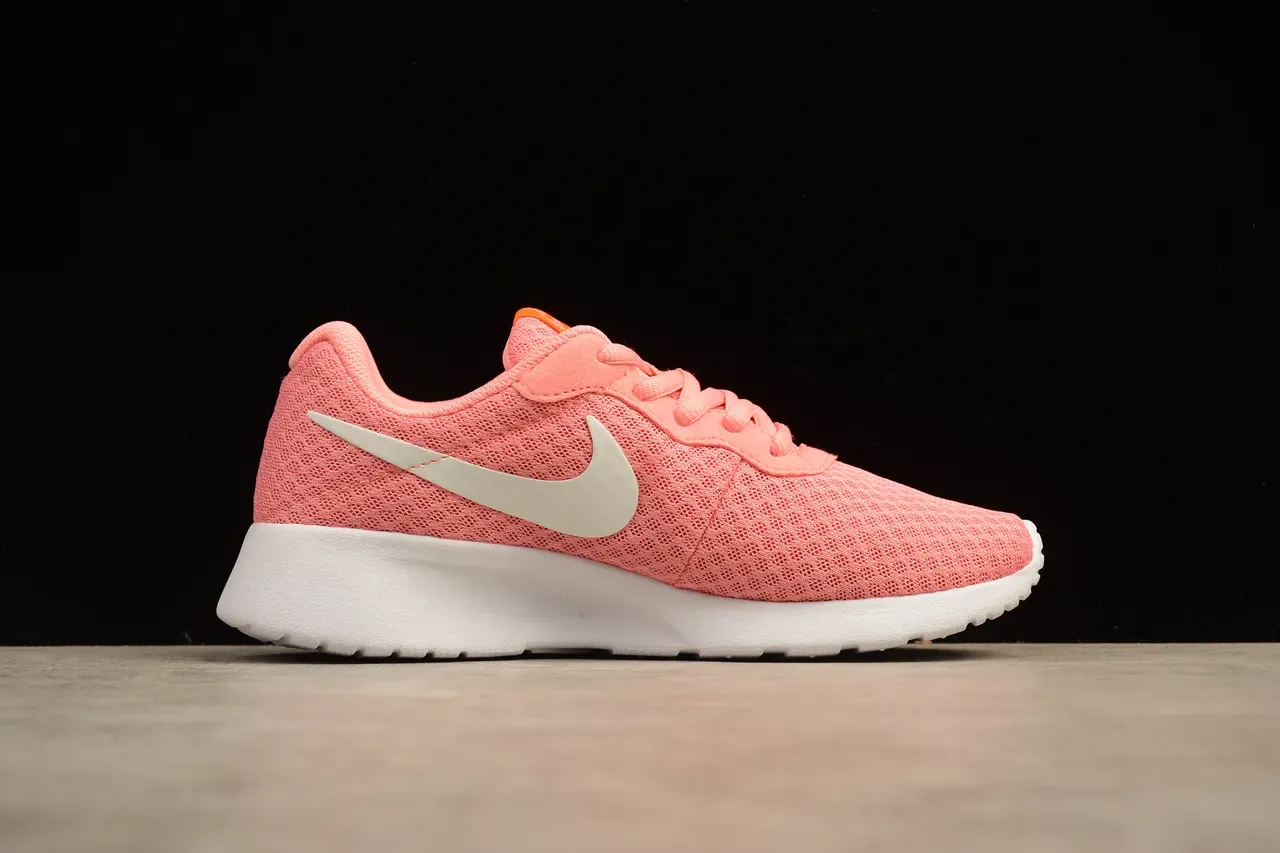 Nike Pink White Knit Mesh Upper Minimalist Silhouette Lifestyle Sneakers 14