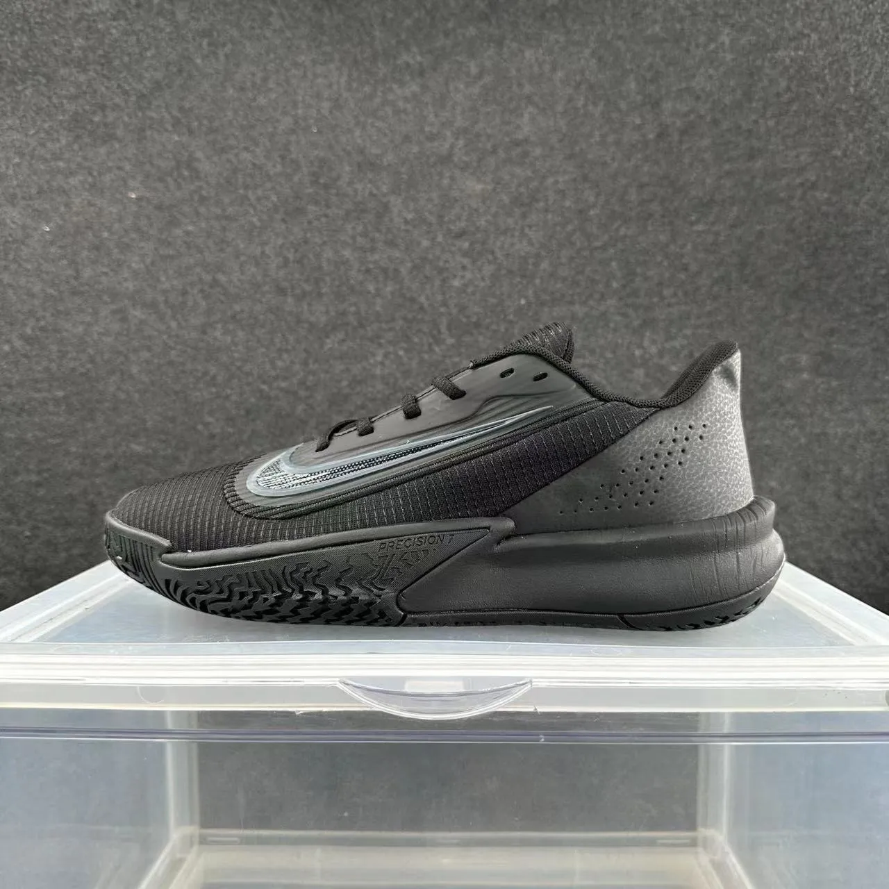 Nike Precision All-Black Basketball Shoes 2