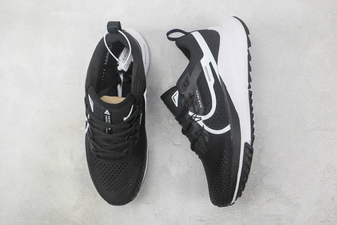 Nike React Trail Black and White Running Shoes 3