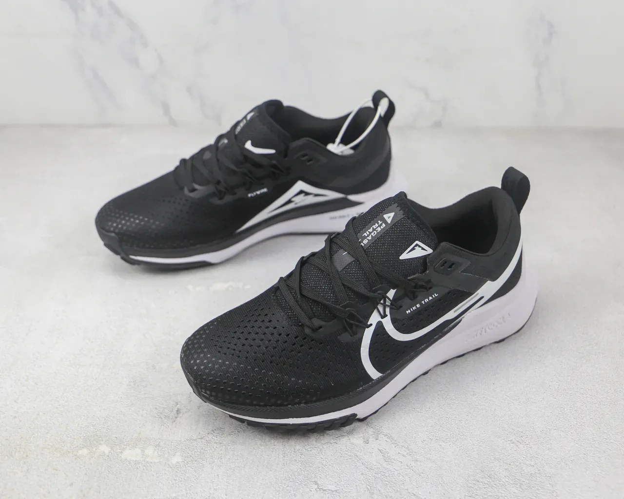 Nike React Trail Black and White Running Shoes 4