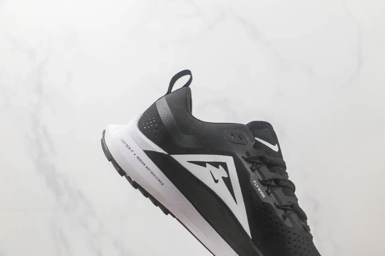 Nike React Trail Black and White Running Shoes 5