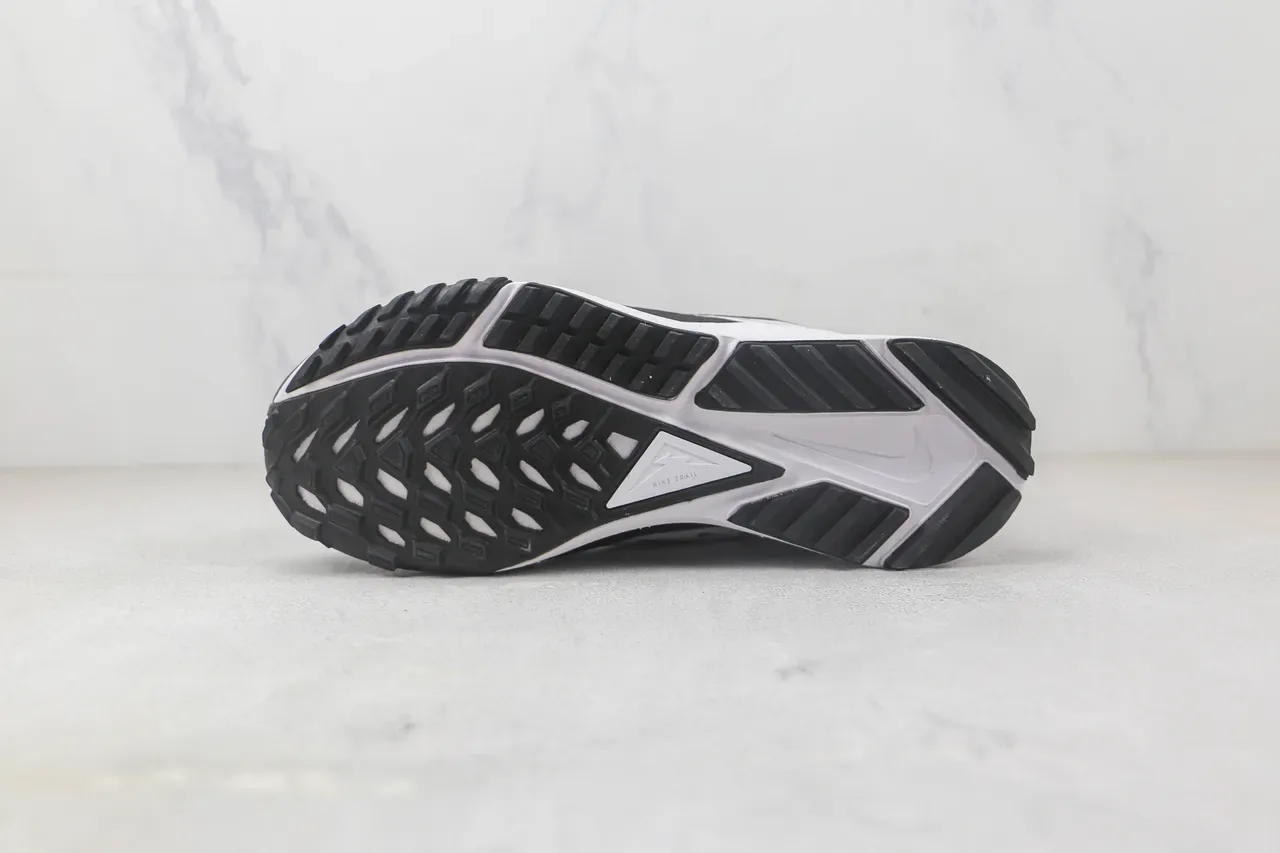 Nike React Trail Black and White Running Shoes 8