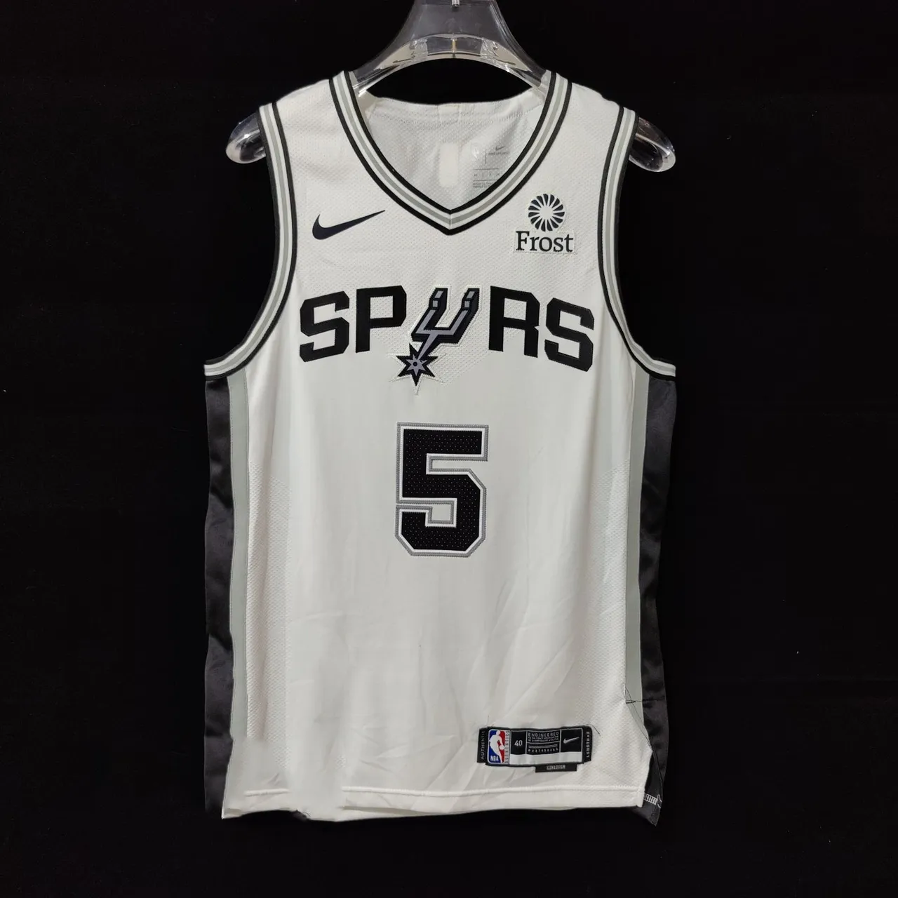 Nike San Antonio Spurs Player Edition White Basketball Jersey 2
