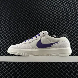 Nike SB Force 58 ग्रे और बैंगनी वुल्कनाइज्ड स्केटबोर्ड जूते