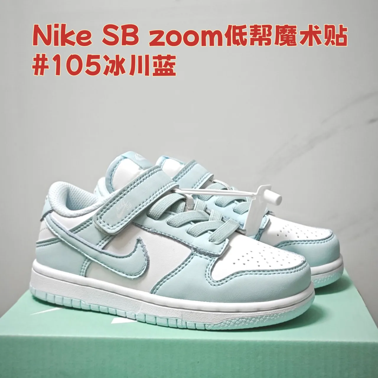Nike SB Zoom Dunk Low Ice Blue Skateboard Shoes 12