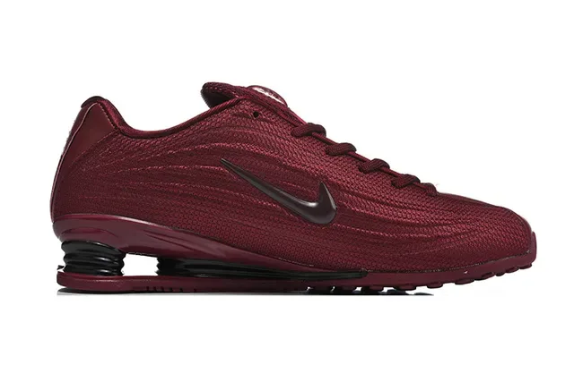 Nike Shox Series Deep Red and Black Lifestyle Sneakers 2