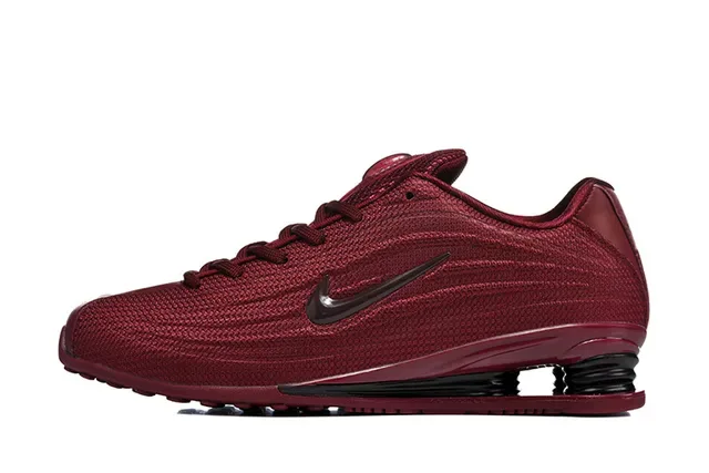 Nike Shox Series Deep Red and Black Lifestyle Sneakers 6
