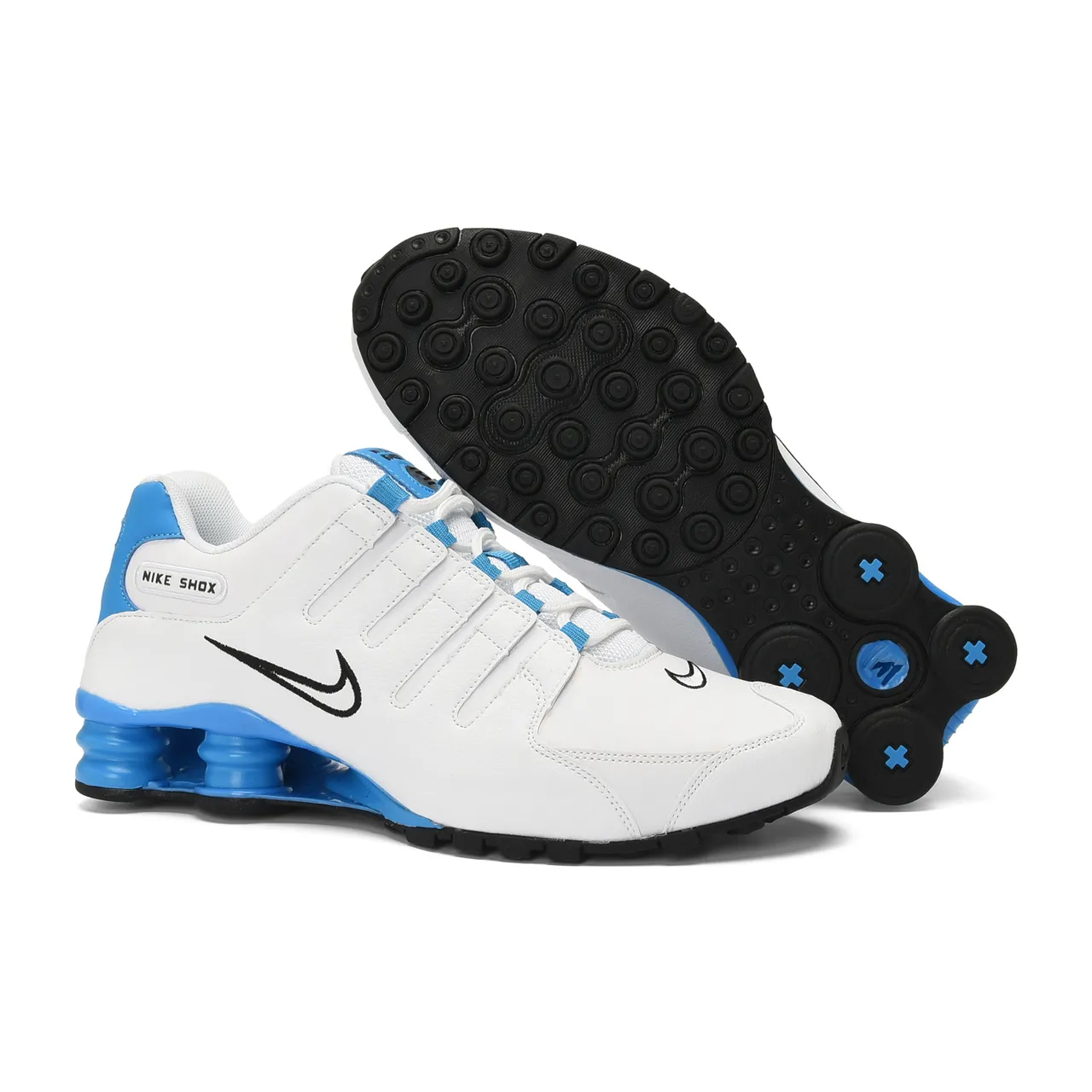 Nike Shox White and Blue Lifestyle Sneakers 2