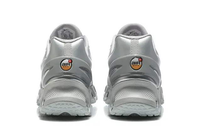 Nike Silver Transparent Metallic Synthetic Upper Exposed Spherical Cushioning Pods Lifestyle Sneakers 5