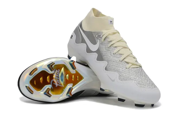 Nike Tiara UNITE Argent Blanc Chaussures de Football Surface Firme 2