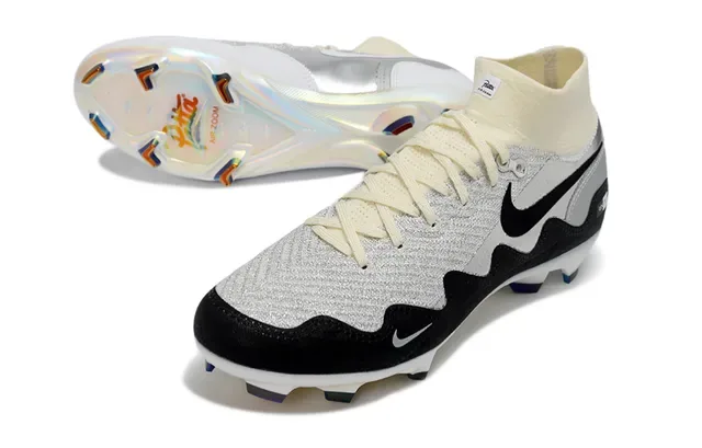 Nike Tiara UNITE Argent Blanc Chaussures de Football Surface Firme 3