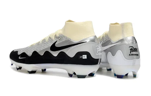 Nike Tiara UNITE Argent Blanc Chaussures de Football Surface Firme 4