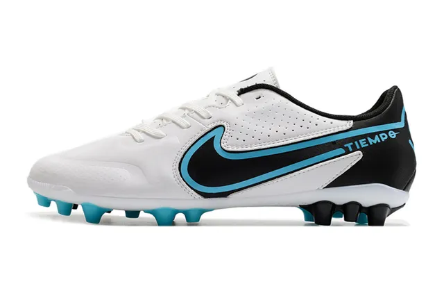 Nike Tiempo Borgonha Dourado Metálico Marrom Superior Perfurado Couro Solo Firme Sapatos de Futebol 8