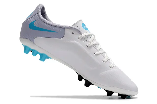 Nike Tiempo Borgonha Dourado Metálico Marrom Superior Perfurado Couro Solo Firme Sapatos de Futebol 9