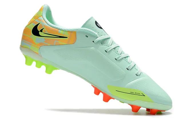 Nike Tiempo Borgonha Dourado Metálico Marrom Superior Perfurado Couro Solo Firme Sapatos de Futebol 24