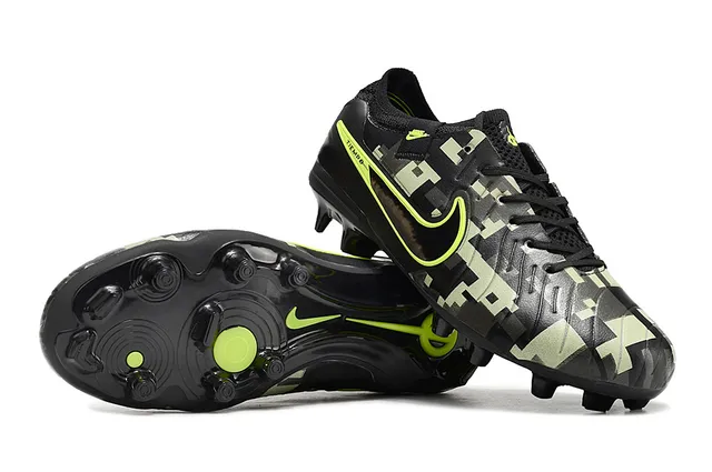 Nike Tiempo Digital Camo Neon Lime Firm-Ground Soccer Shoes 6