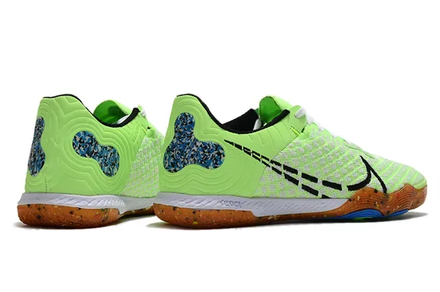 Nike Tiempo Legend Green Multicolor Knit Upper Asymmetrical Lacing Sneakers 5