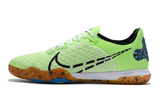 Nike Tiempo Legend Green Multicolor Knit Upper Asymmetrical Lacing Sneakers 7
