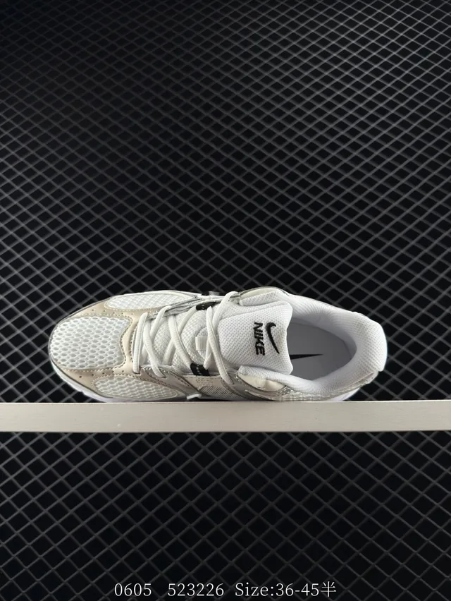 Nike V5 RNR White Silver Midsole Mesh And Synthetic Overlay Upper Chunky Sneakers 6