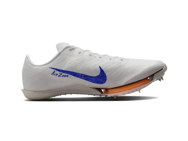 Nike White Black Orange Track Spike Running Shoes 5