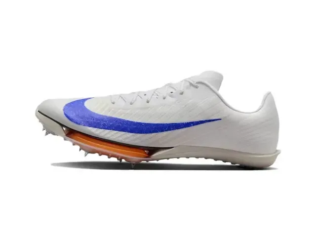 Nike White Black Orange Track Spike Running Shoes 6