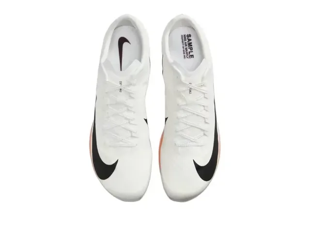 Nike White Black Orange Track Spike Running Shoes 9