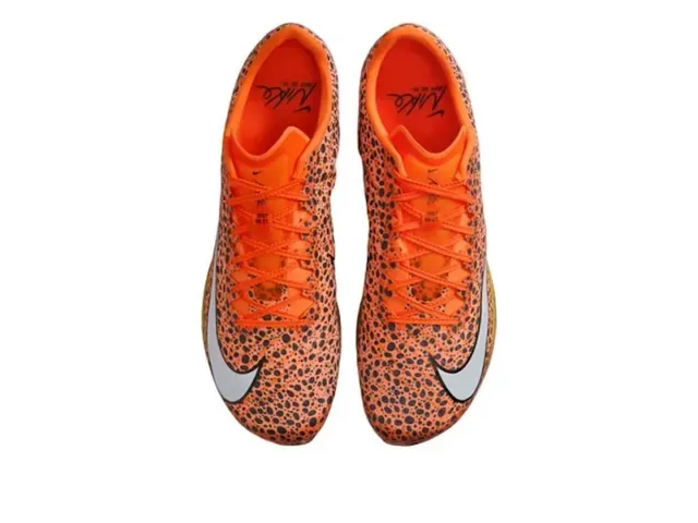 Nike White Black Orange Track Spike Running Shoes 22