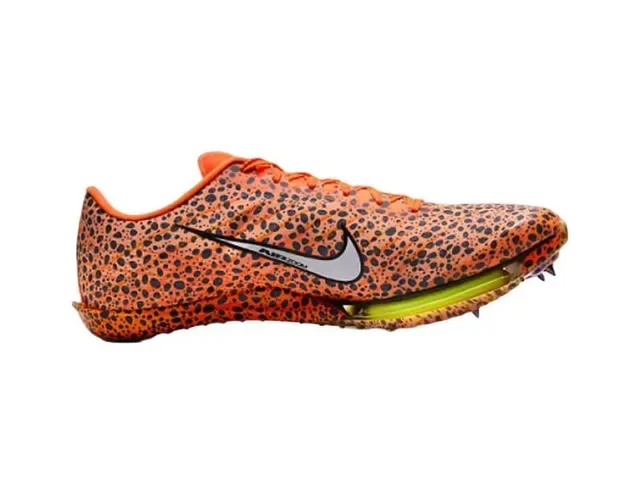 Nike White Black Orange Track Spike Running Shoes 24