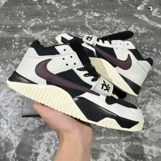 Nike White Burgundy Layered Upper Strap-Accented Vamp Lifestyle Sneakers