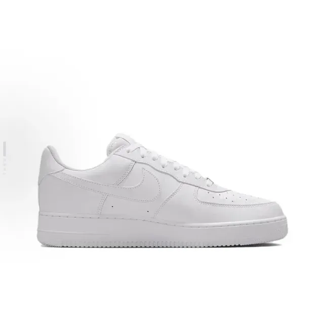 Nike White Monochrome Perforated Toe Lifestyle Sneakers 5