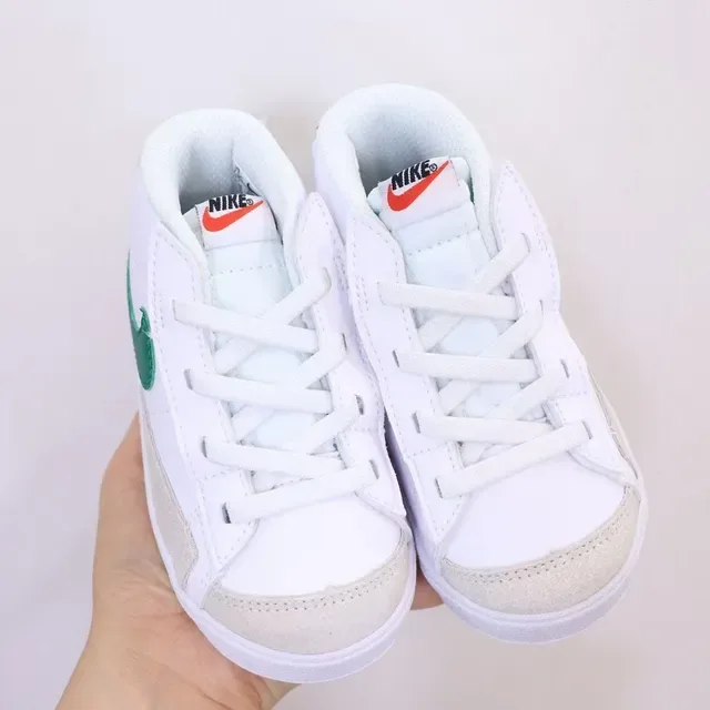Nike White Multicolor High-Top Hook-and-Loop Strap Lifestyle Sneakers 18