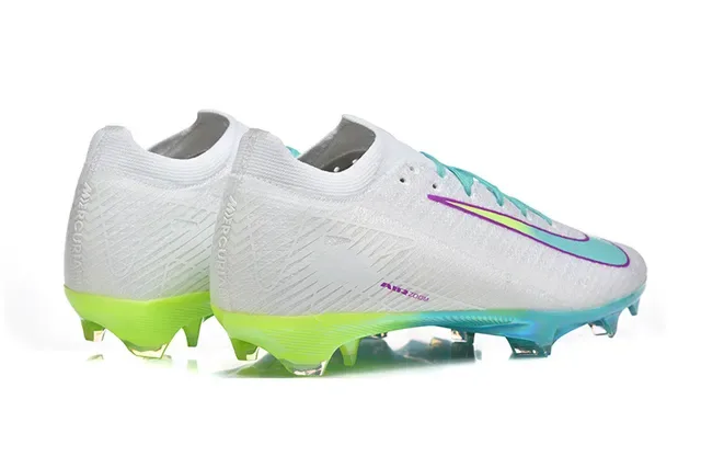 Nike Chaussures de football blanc multicolor low-cut knit upper semelle translucide multi-couleur terrain ferme 5
