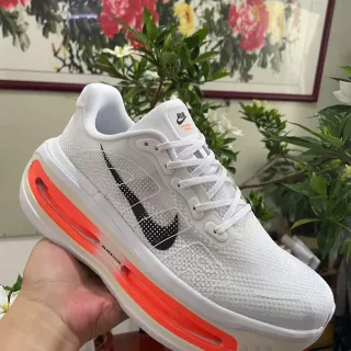 耐克白色橙色工程网面鞋面全长可见 Air Zoom 单元 跑鞋