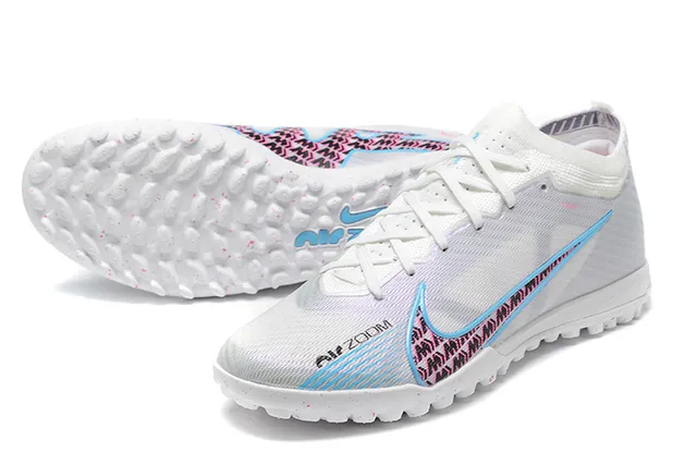 Nike White Pink Low-Cut Silhouette Engineered Mesh Upper Turf Soccer Shoes 7