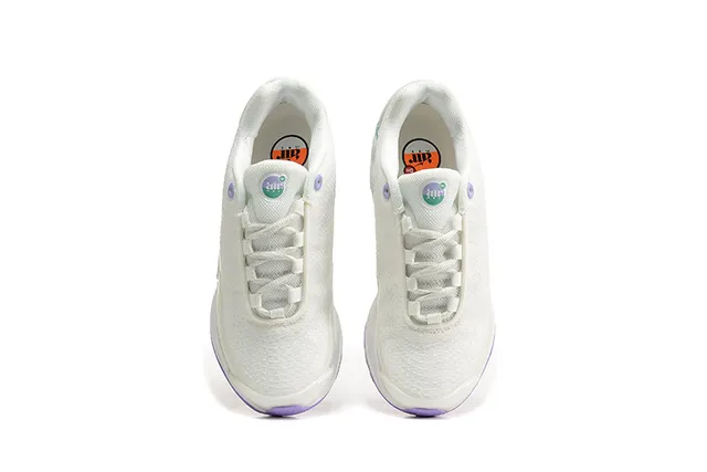 Nike White Purple Mesh Upper Synthetic Cage Chunky Sneakers 2