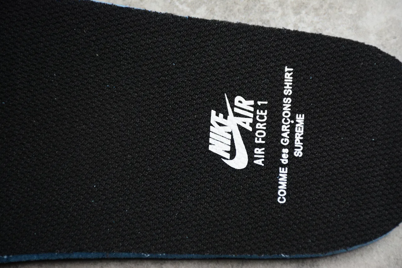 Nike x Comme des Garçons Air Force 1 Noir et Blanc Sneakers Lifestyle 4