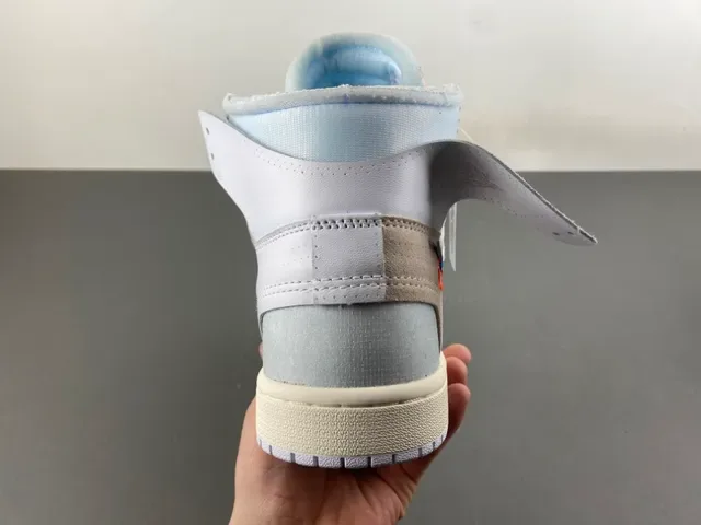 Nike x Off-White Air Jordan 1 'The Ten' Light Gray Basketball Shoes 5